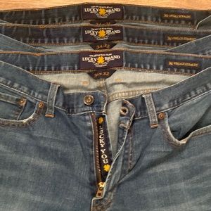 3 pair Lucky Brand 361 Vintage Straight Cut. 34 X 32